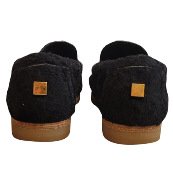 Stuart Weitzman Black Fur Loafers - Picture 5 of 9